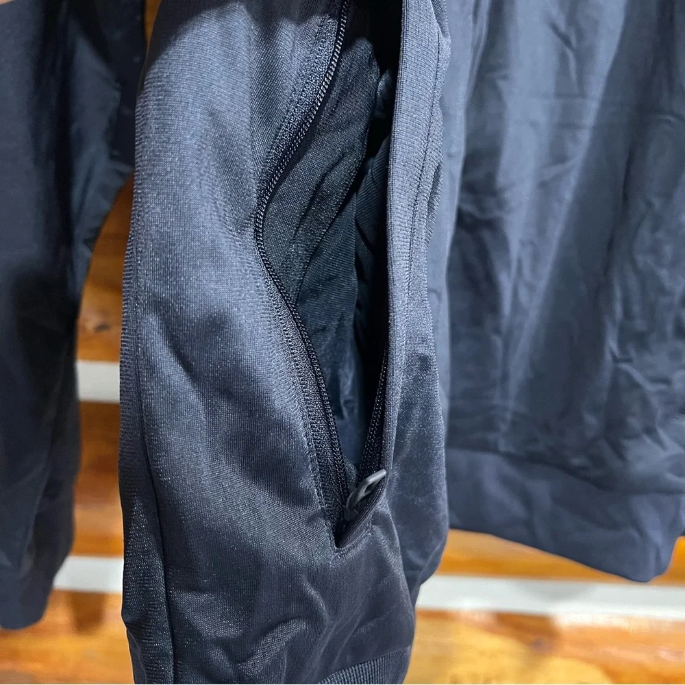 Adidas‎ Men's Navy Windbreaker with White Stripes